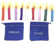 Pockets of Learning Books Happy Hanukkah Menorah Wall Hanging