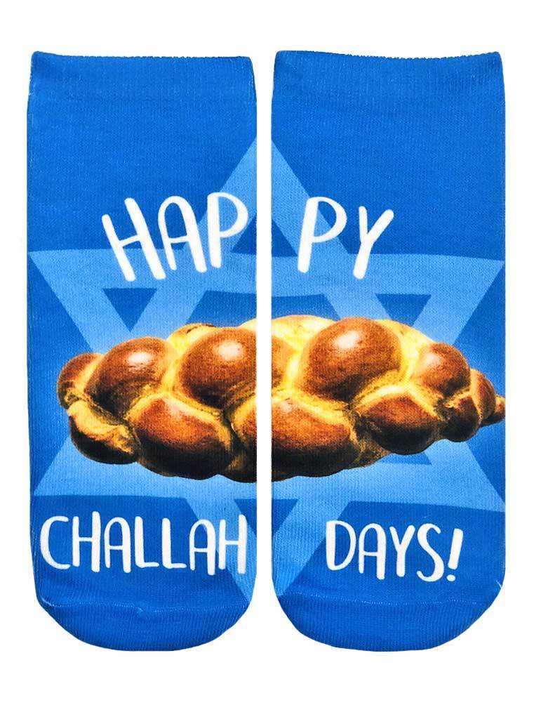 Living Royal Socks Blue / One Size Happy Challah Days Ankle Socks