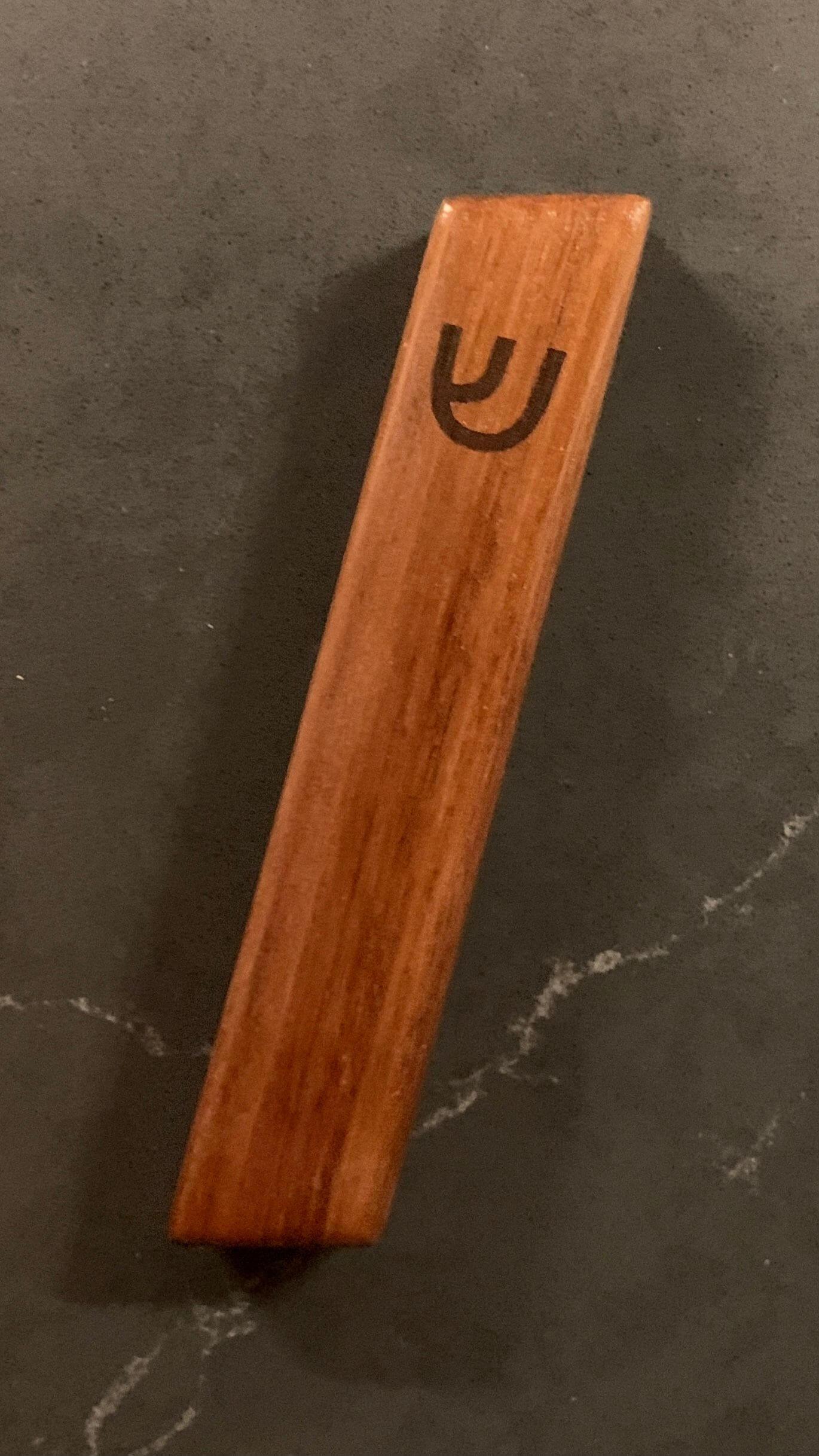 The Knotty Dane Mezuzahs American Black Walnut Modern Hardwood Mezuzah - Choice of Color