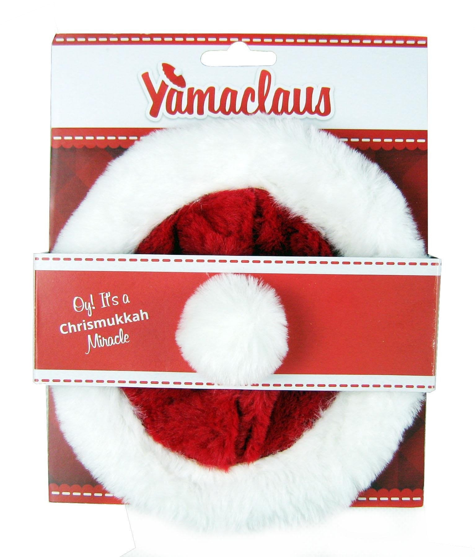 Yamaclaus Kippah Yamaclaus - Chrismukkah Santa Claus Hat and Yarmulke Mashup