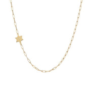 Miriam Merenfeld Jewelry Necklaces Gold Paperclip Star of David Necklace - Gold-Plated or Sterling Silver