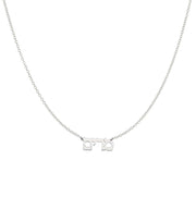 Ishees Jewelry Necklaces Hebrew Nameplate Necklace - Sterling Silver, Gold-Plated or Two-Tone