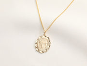 ModernTribe Necklaces Chai Gold Medallion Necklace