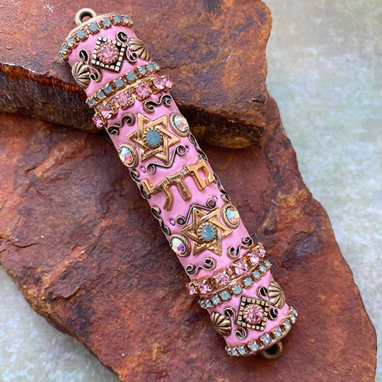 Michal Golan Mezuzah in Pink