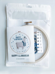 Michigan Craft Co. Crafts Default Happy Llamakah Cross Stitch Kit
