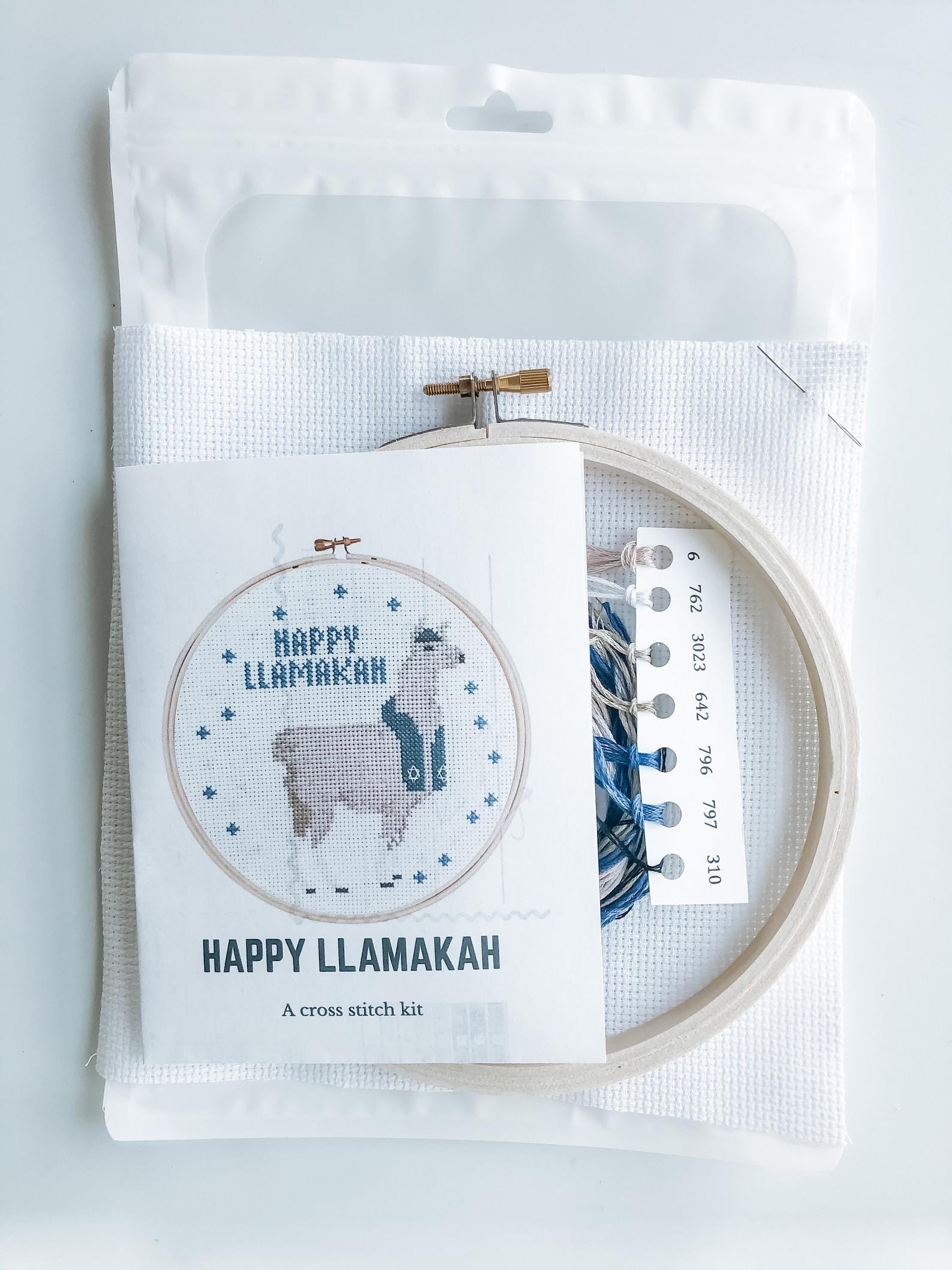 Michigan Craft Co. Crafts Default Happy Llamakah Cross Stitch Kit