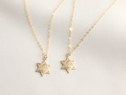 ModernTribe Necklaces Dainty Star of David Gold Necklace