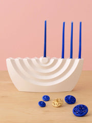 Studio Armadillo Menorah Ceramic Wavy Menorah