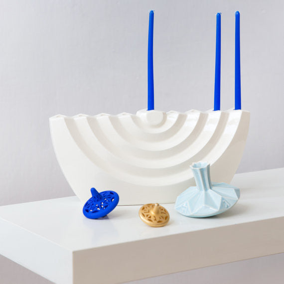 Studio Armadillo Menorah Ceramic Wavy Menorah