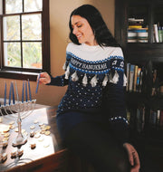 Tipsy Elves Sweaters Women's Happy Hanukkah Tassel Sweater by Tipsy Elves (Size XS - 5XL)