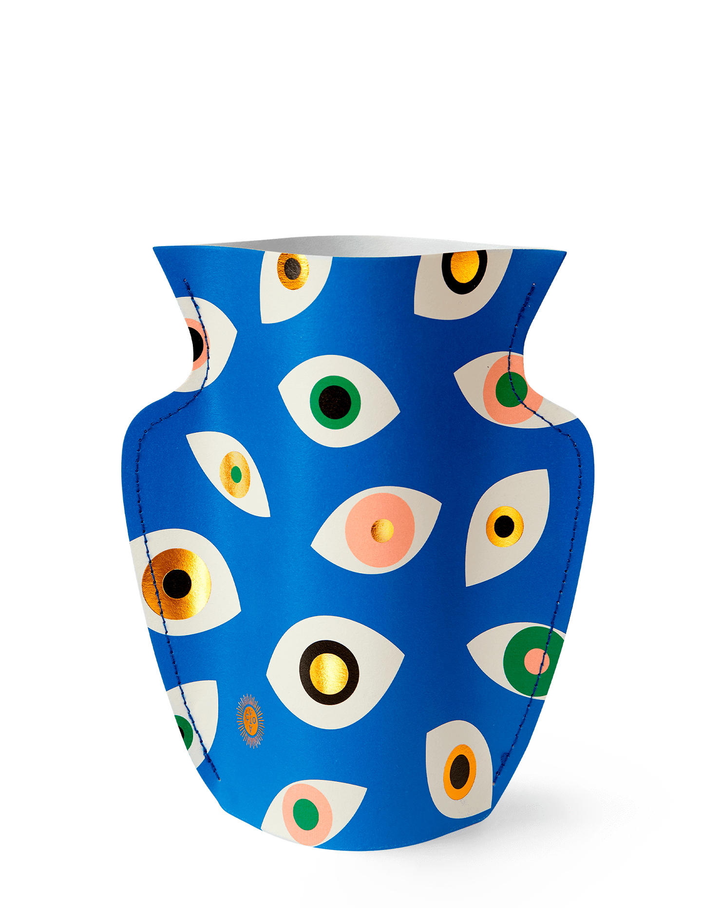Octaevo Vase Blue Paper Evil Eye Vase by Octaevo - Large or Mini