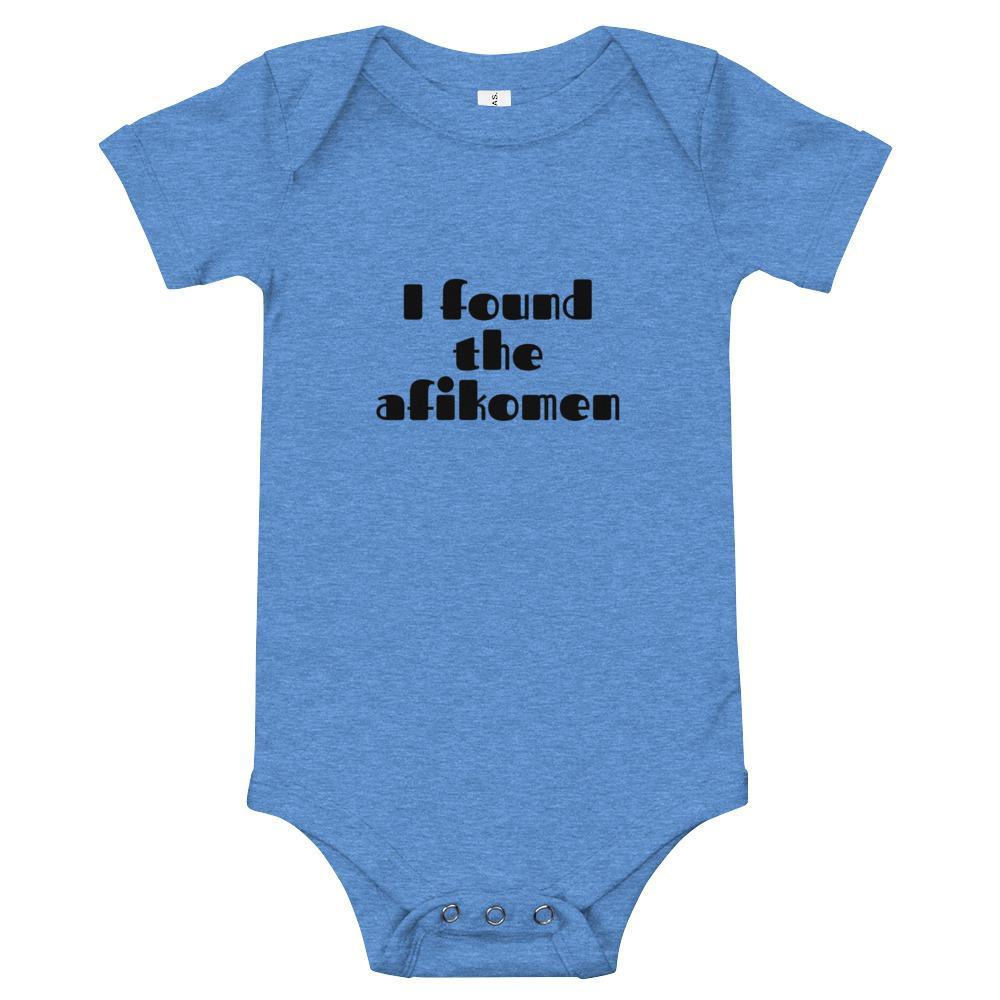 ModernTribe Onesies Heather Columbia Blue / 3-6m I Found the Afikomen Baby Onesie - White, Blue or Pink