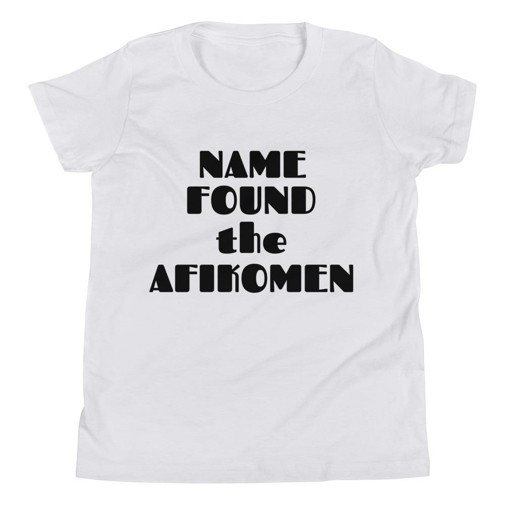 ModernTribe T-Shirt Youth S Personalized I Found the Afikomen Youth Short Sleeve T-Shirt - Add Your Name!