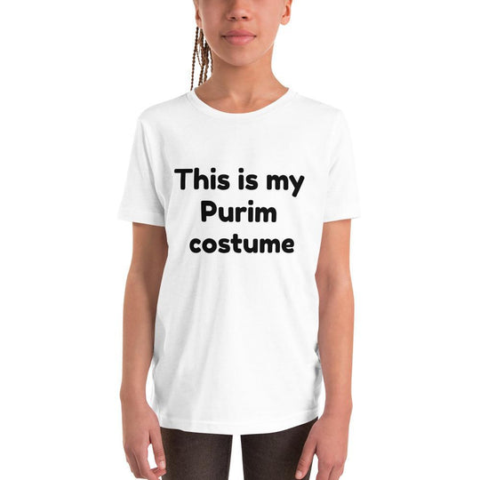 Purim Costume Youth Short Sleeve T-Shirt - (Sizes S-XL)