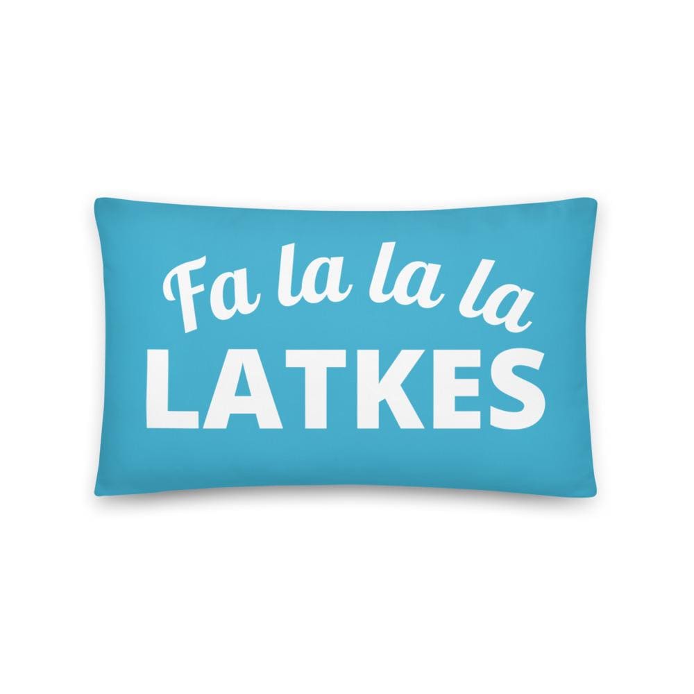 ModernTribe Pillows 20×12 Fa la la la Latkes Pillow