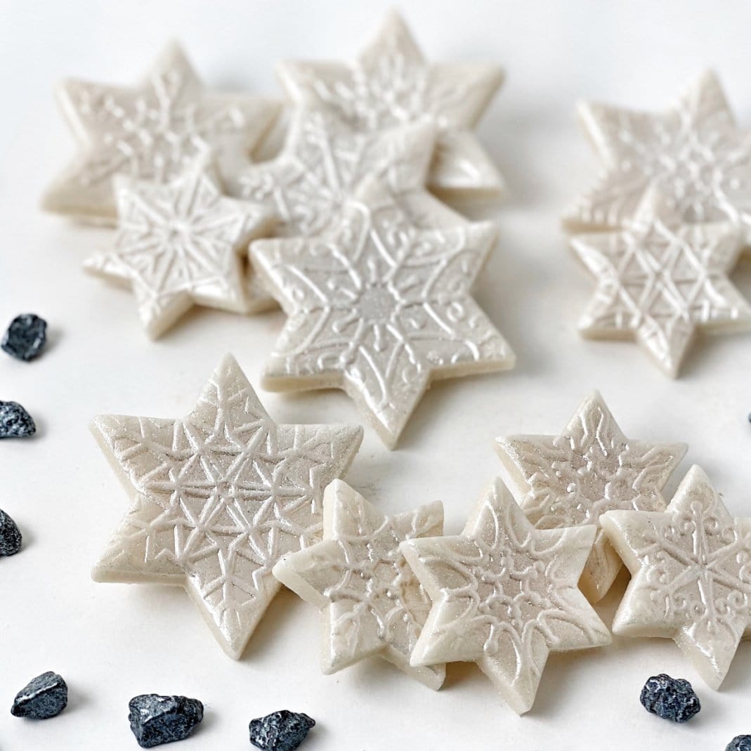 Marzipops Food Marzipan Star of David Snowflakes