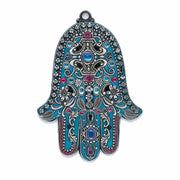 Michal Golan Hamsas Default Blue and Fuschia Wall Hamsa by Michal Golan