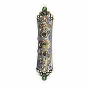 Michal Golan Mezuzahs Michal Golan Handmade Abalone and Amethyst Mezuzah