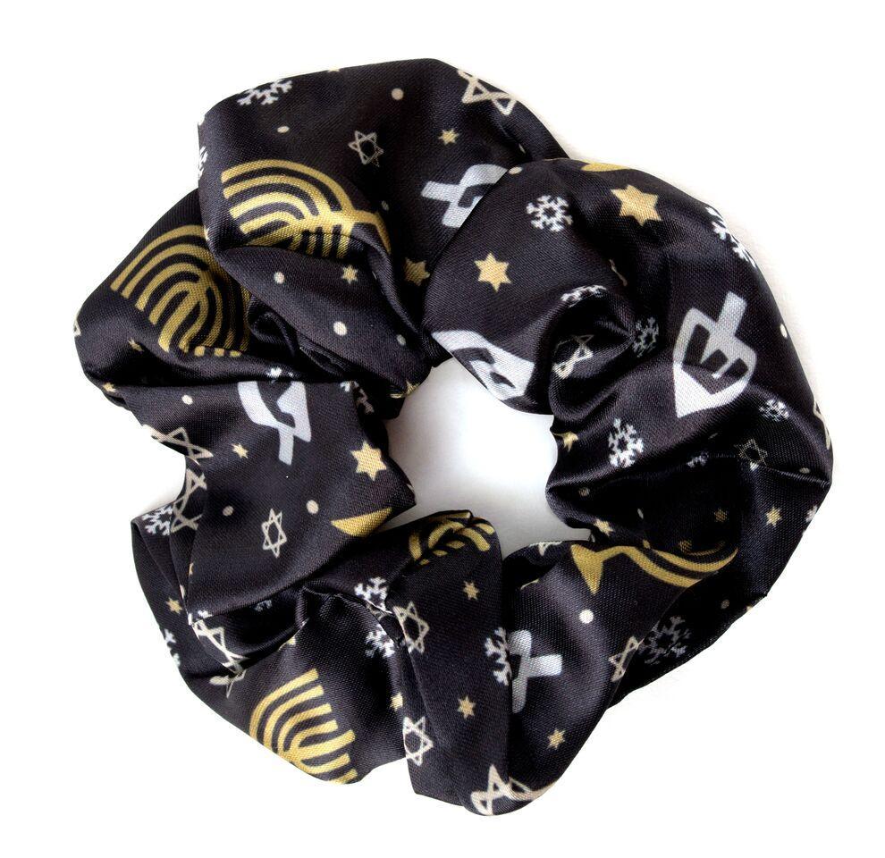 Midrash Manicures Headband One Size Hanukkah Scrunchie