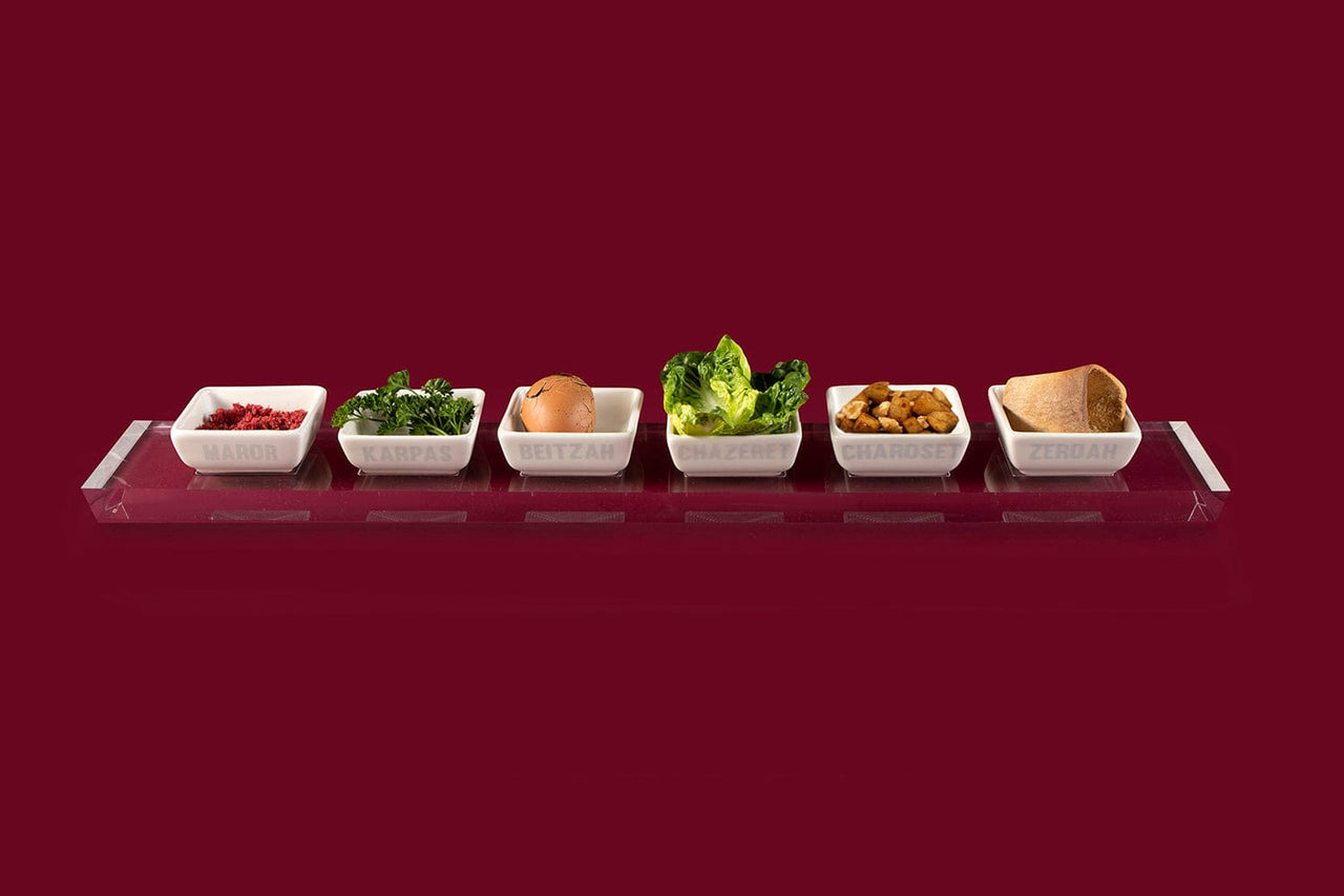 Chai Modern Seder Plates Zilch Seder Plate