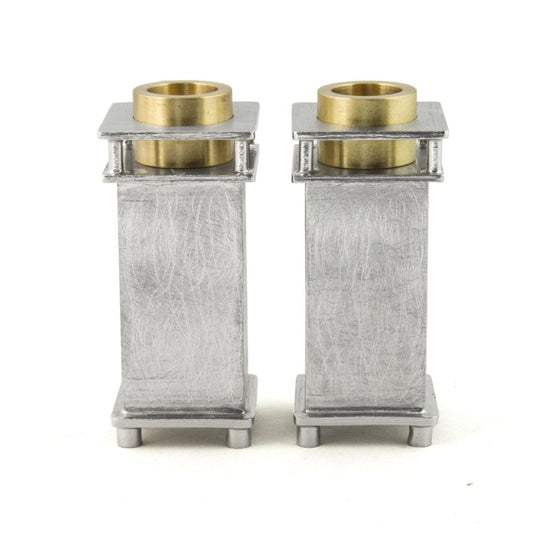 Small Square Shabbat Candle Holders by Joy Stember