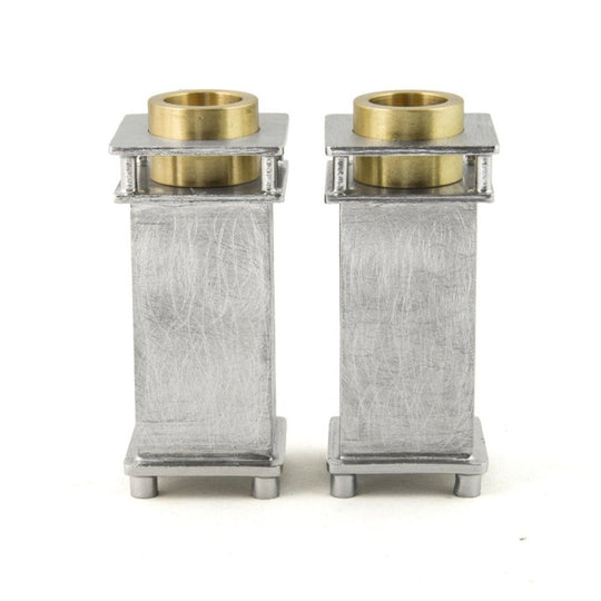 Small Square Shabbat Candle Holders by Joy Stember