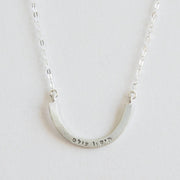 Emily Rosenfeld Necklaces Silver Tikkun Olam Cup Half Full Necklace by Emily Rosenfeld