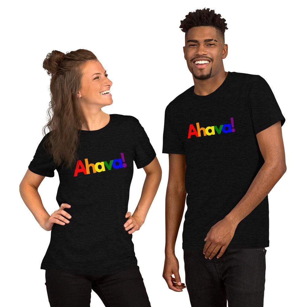 Everyday Jewish Mom T-Shirts Black / XS Ahava Pride Unisex T-Shirt - $18 Per Shirt Goes to Keshet