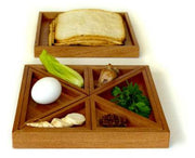 Studio Armadillo Seder Plate Seder Plate Wood Tangram Passover Seder Plate
