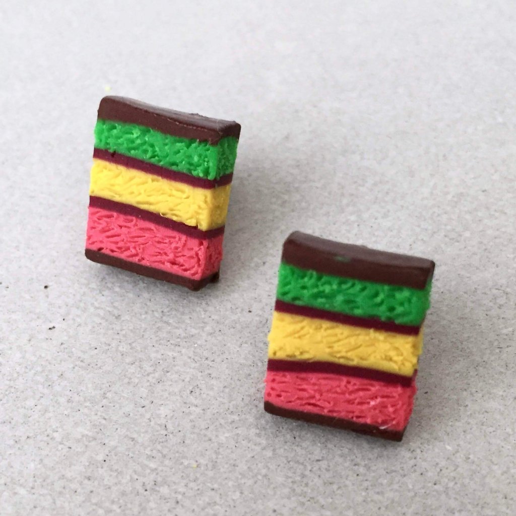 Rainbow Cookie Earrings