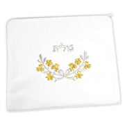 Zion Tallis Tallises White and Silver Paisley Tallis
