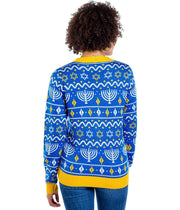 Tipsy Elves Leggings Women's Menorah Print Cardigan by Tipsy Elves