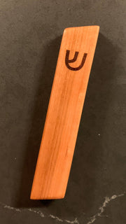 The Knotty Dane Mezuzahs Cherry Wood Modern Hardwood Mezuzah - Choice of Color