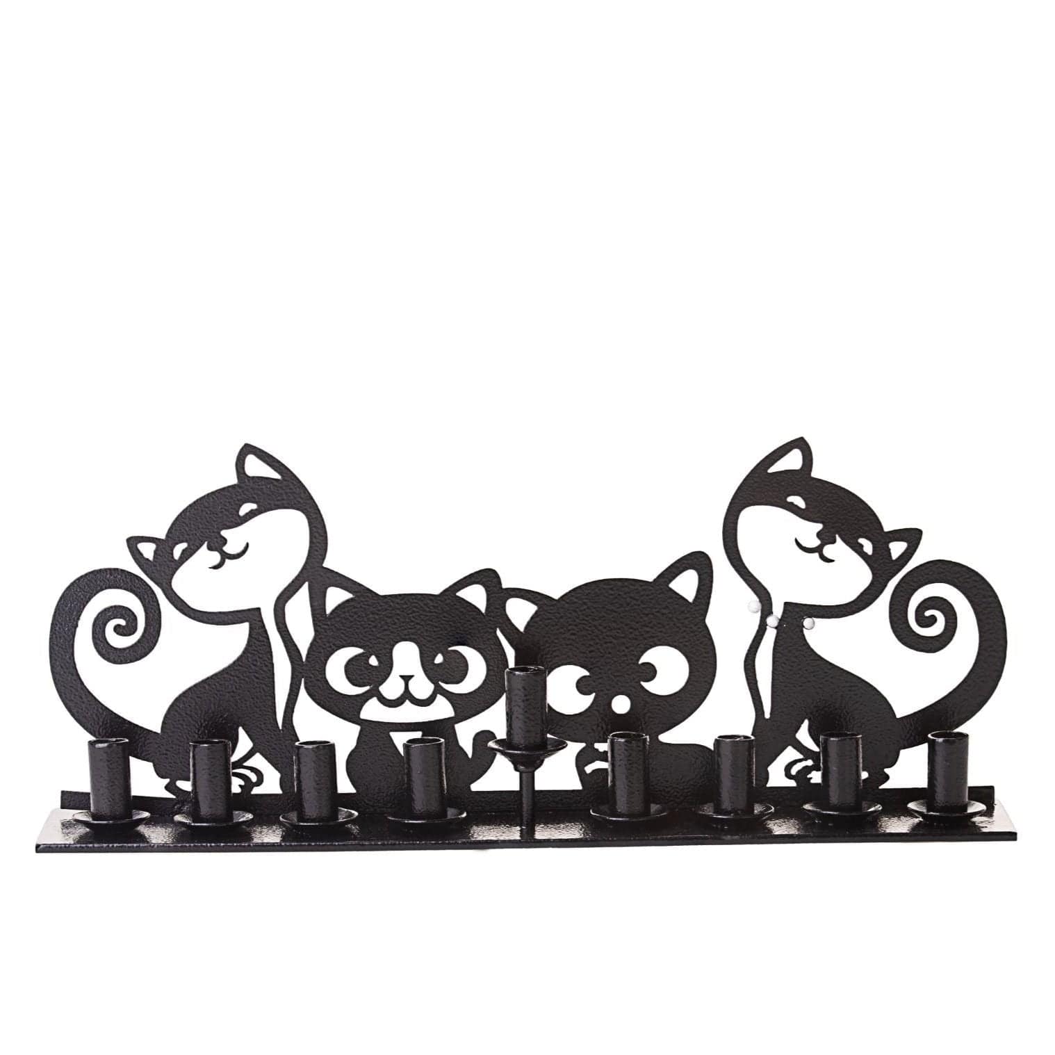 Copa Judaica Menorahs Cat's Meow Metal Menorah