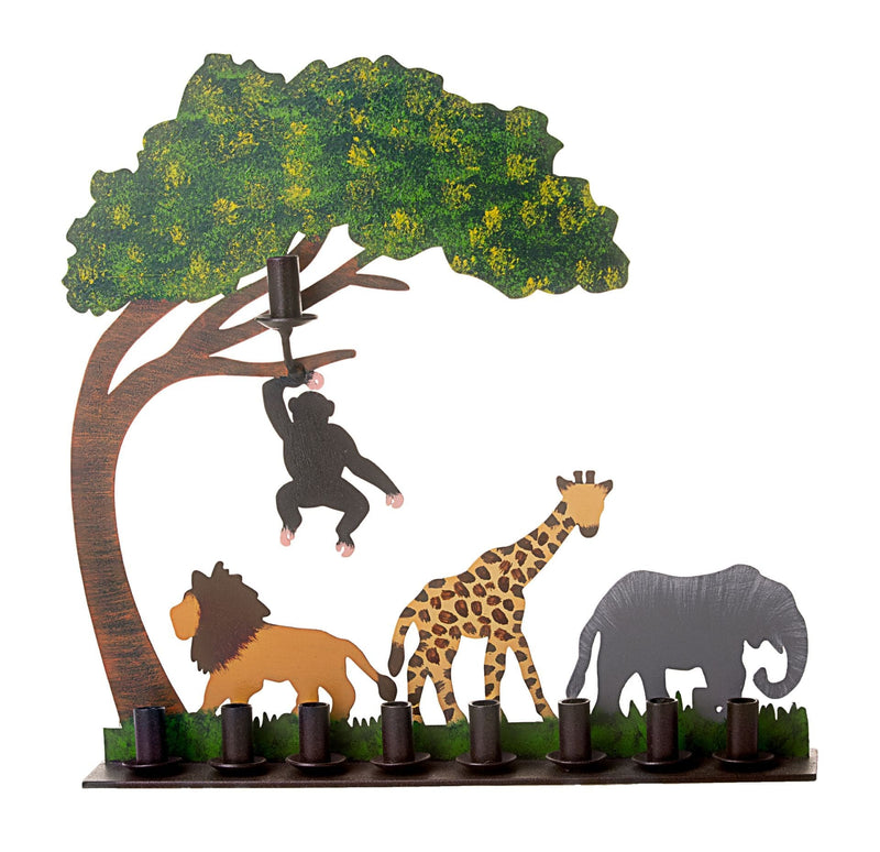 Copa Judaica - Jungle Fun Metal Menorah - ModernTribe