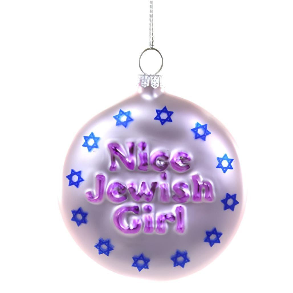 Cody Foster Ornaments Nice Jewish Girl Glass Ornament by Cody Foster