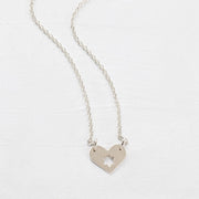 Shlomit Ofir Necklaces Israel At Heart Necklace - Silver