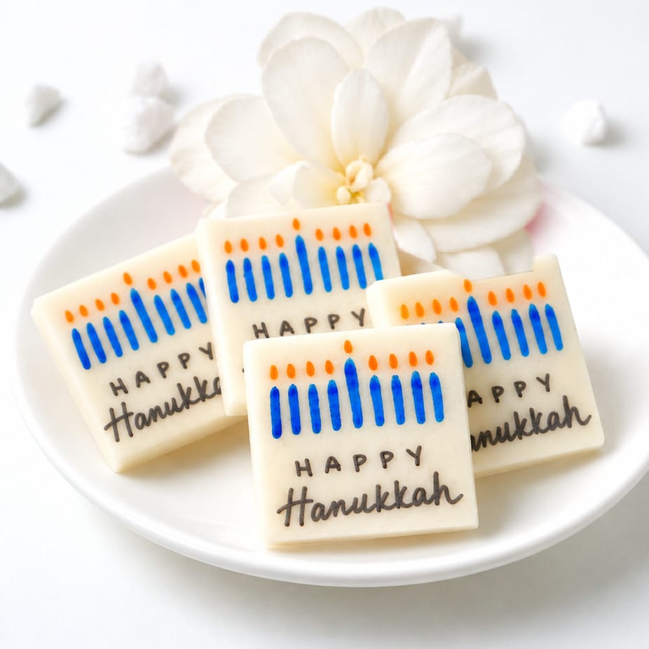 Marzipops Food Happy Hanukkah Marzipan Placecards