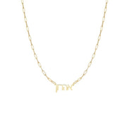 Miriam Merenfeld Jewelry Necklaces Gold-Plated Hebrew Name Paperclip Necklace - (Sterling Silver or Gold-Plated)