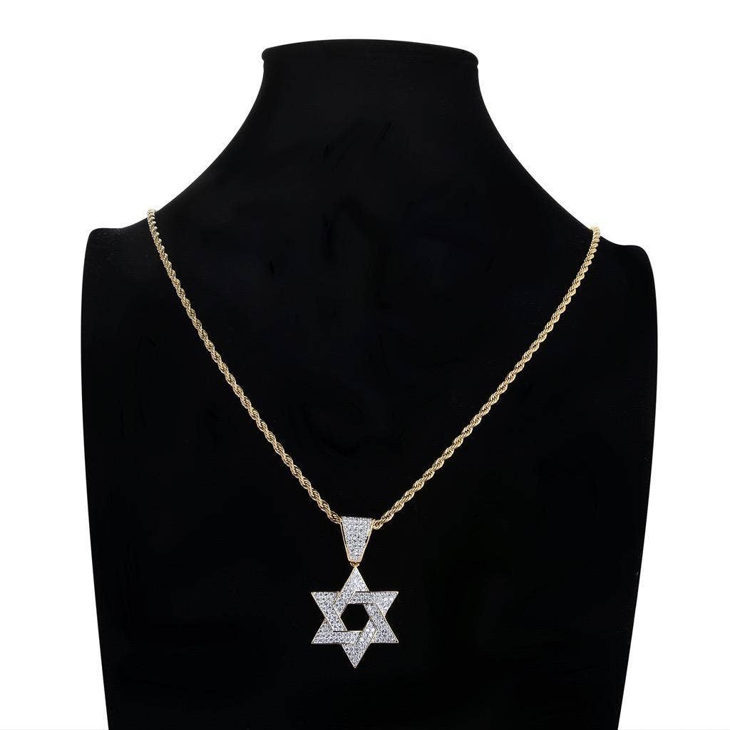 Koch La Ni Jewelry Necklaces Moissanite Star of David Necklace - 18k Gold-Plated