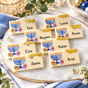 Marzipops Food Personalized Marzipan Luxe Hanukkah Placecards