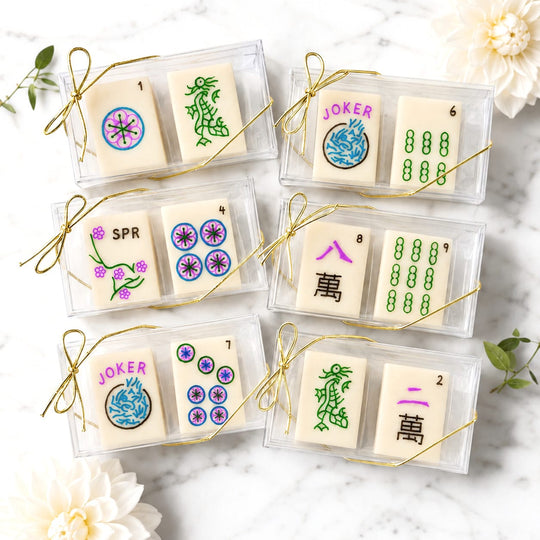 Mahjong Marzipan Duet Favor Boxes