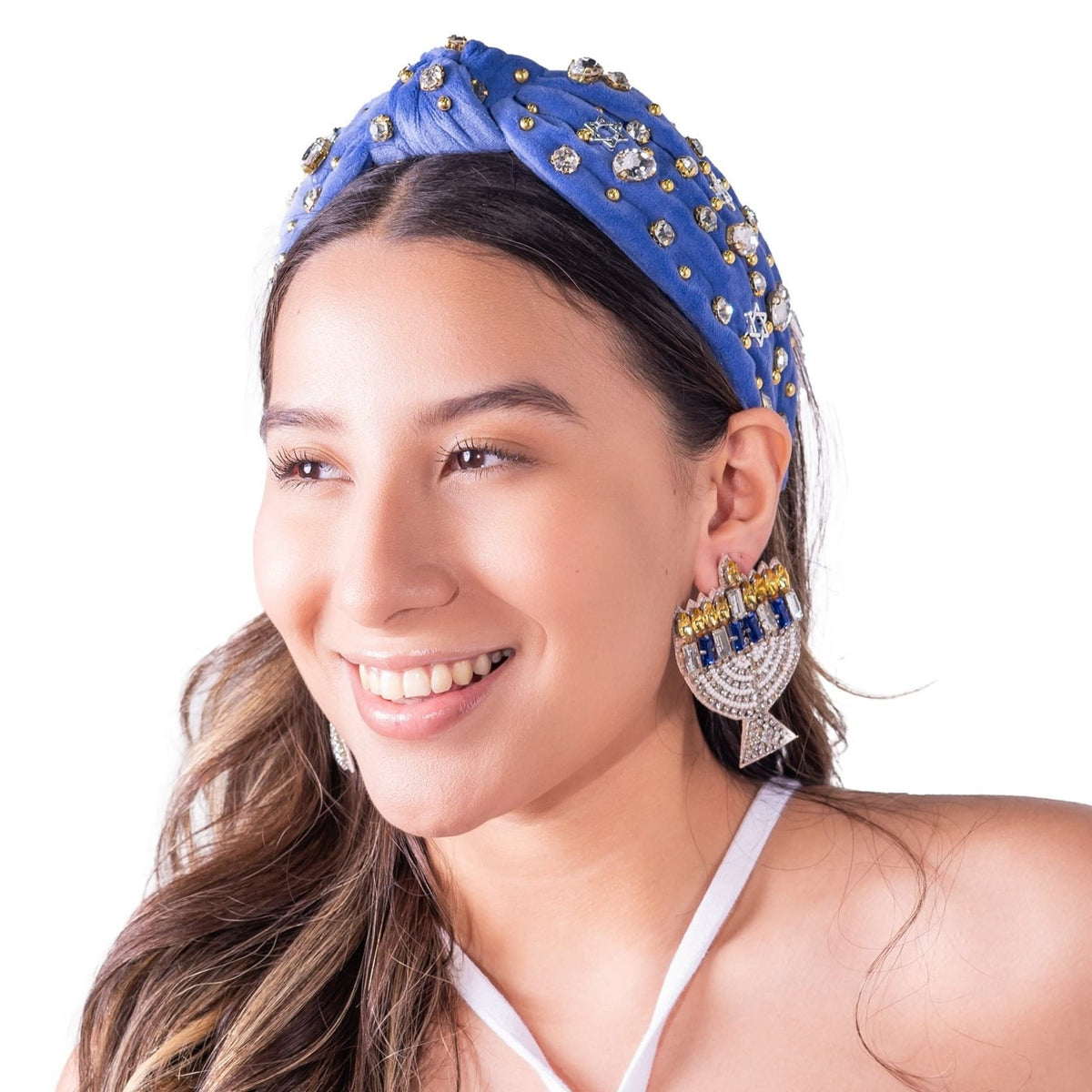 Twine and Love Headbands Star of David Jeweled Knot Headband by Twine and Love