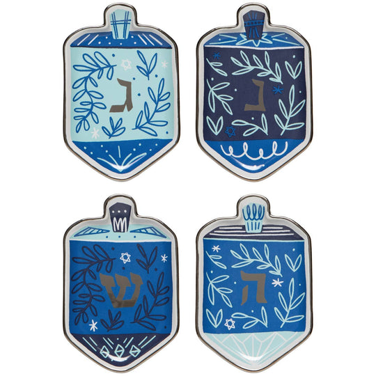 Dreidels Dipping Dish Set - Set of Four