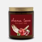 Love Always, Audrey Candles Rosh Hashanah Ceramic Candle - Cinnamon Chai Scent