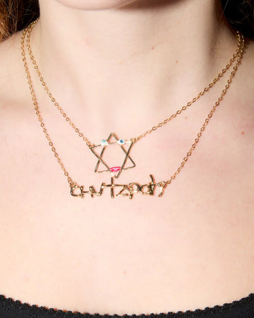 Chutzpah Necklace by Susan Alexandra - Bronze