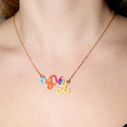 Susan Alexandra - Rainbow Oy Vey Necklace by Susan Alexandra - Bronze - ModernTribe