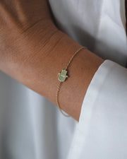 HOTCROWN Bracelets Diamond Hamsa Bracelet - 14k Yellow or White Gold