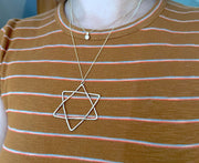 Rachel Pfeffer Necklaces Sterling Silver Handmade Organic Star of David - (Small or Large)