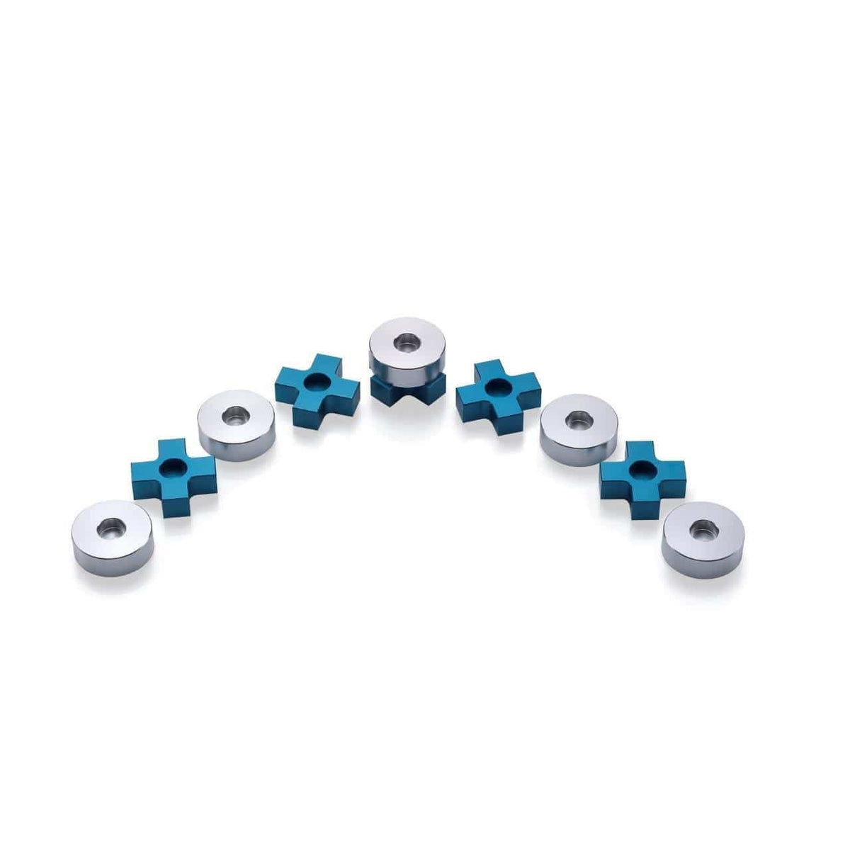Laura Cowan Menorahs Turquoise Tic Tac Toe Menorah by Laura Cowan - (Choice of Color)